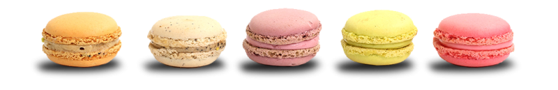 Макаронс на белом фоне