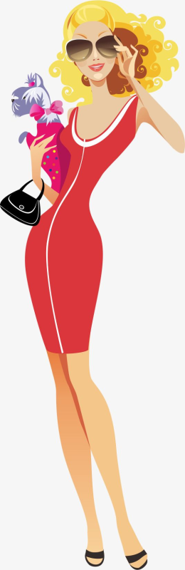 Модные векторные девушки