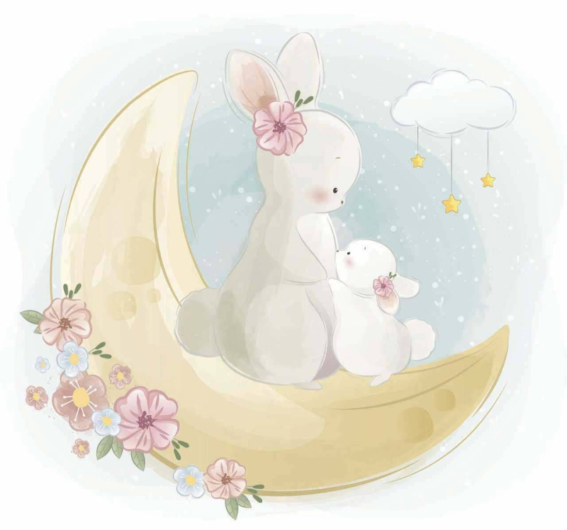 Нежные Акварельные животные для детей