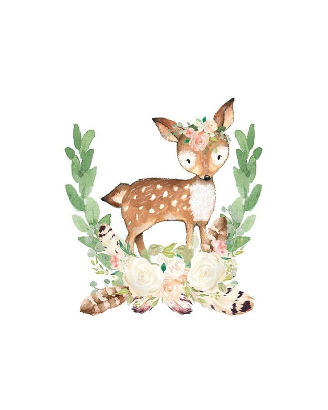 Акварельный Олененок