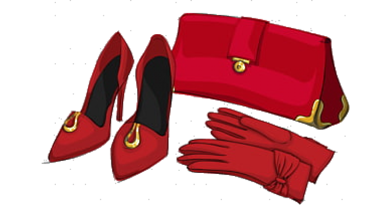 Сумка для обуви красная