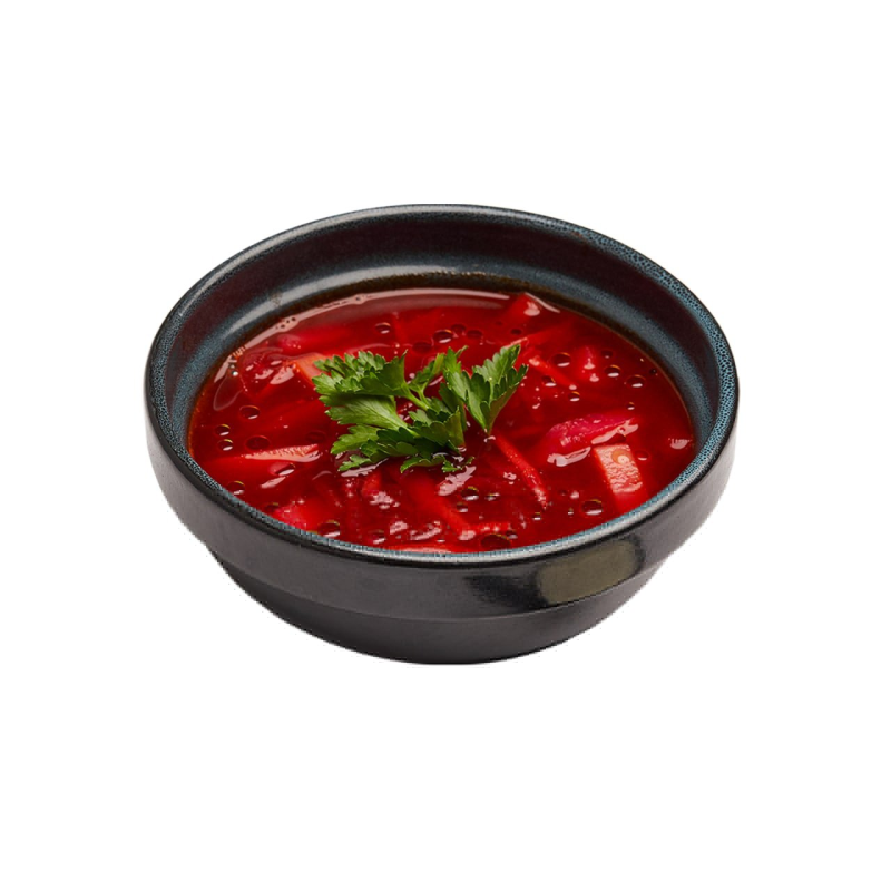 Борщ на белом фоне