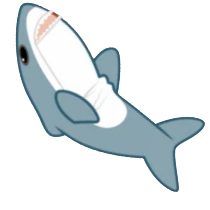 Акула игрушка нарисованная
