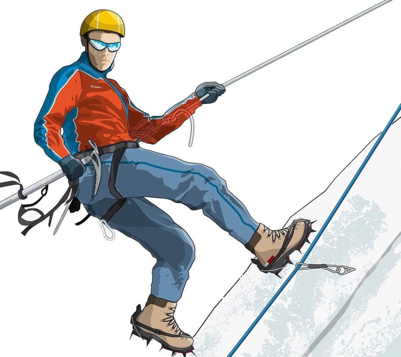 Альпинист без фона