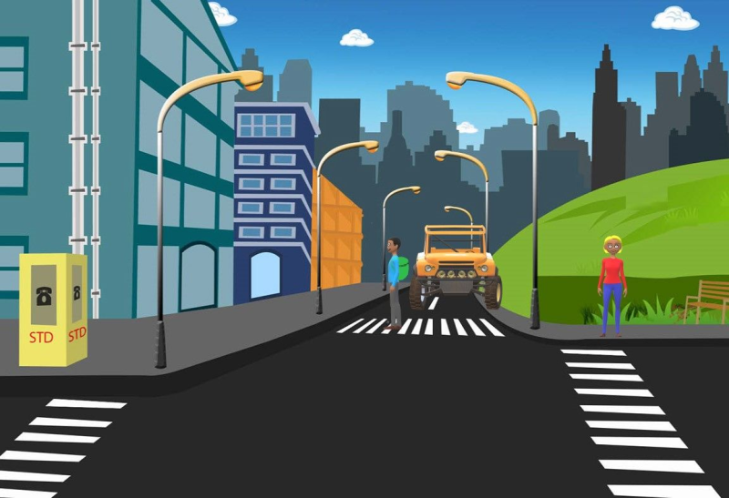 Город дорога вектор