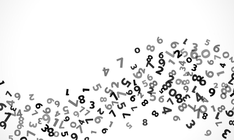 Много цифр в разброс