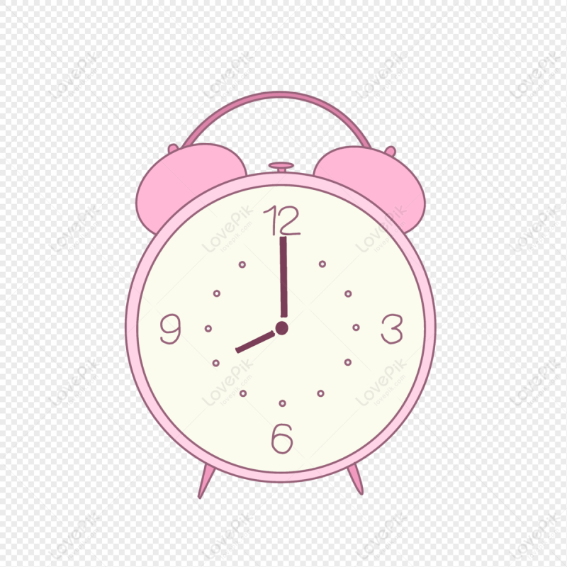 Розовые часы для метрики