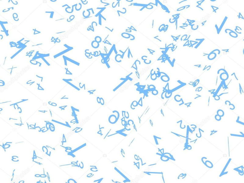 Летающие цифры для монтажа