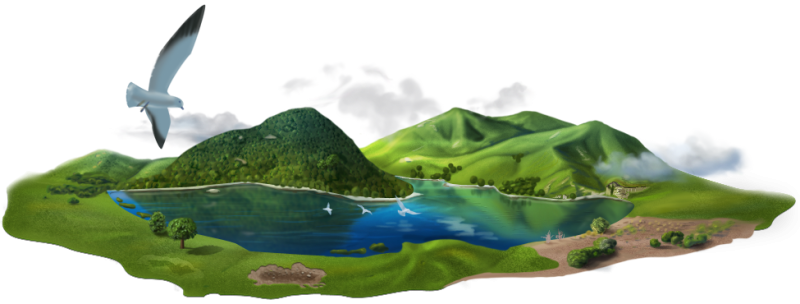 Остров мультяшный