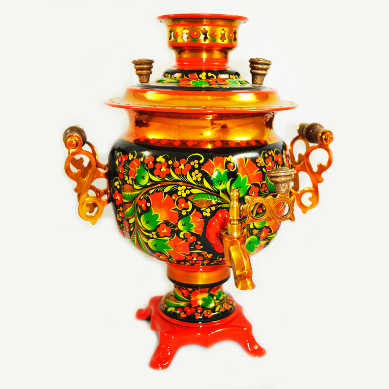 Самовар цветной