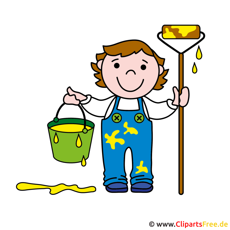 Маляр мультяшный