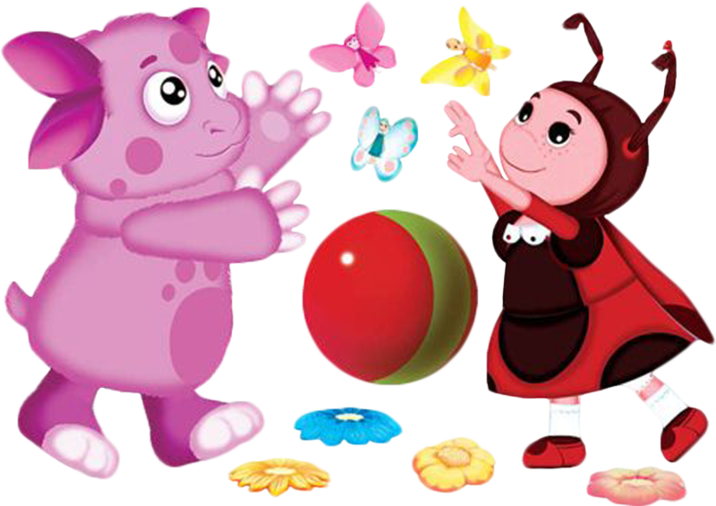 Лунтик на белом фоне