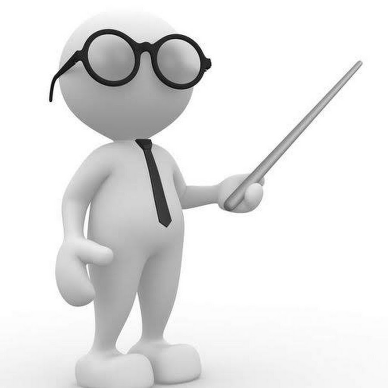 Белый человечек с указкой