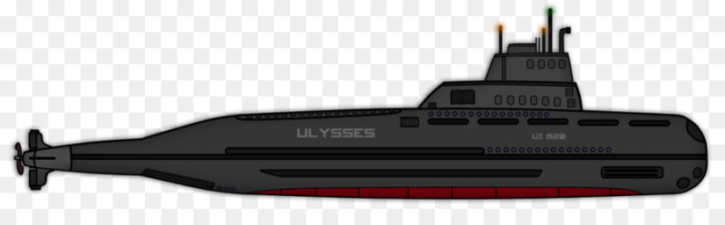 Подводная лодка на белом фоне