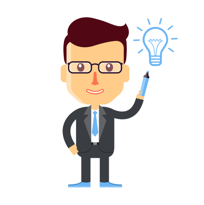 Человечек с умным видом