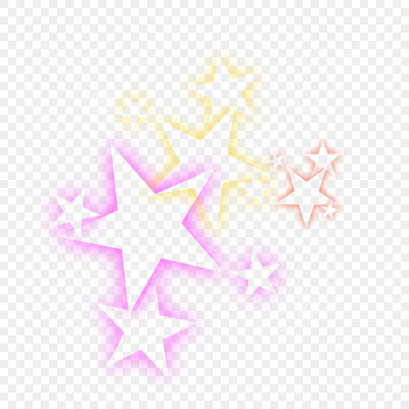 Красивая звезда на прозрачном фоне