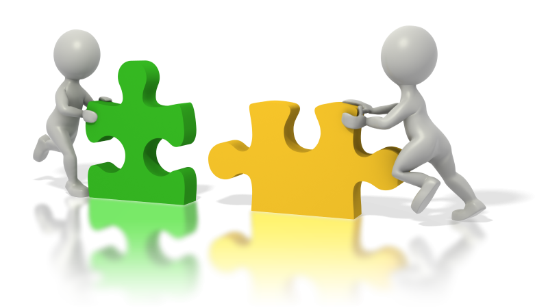 Человечки с пазлами