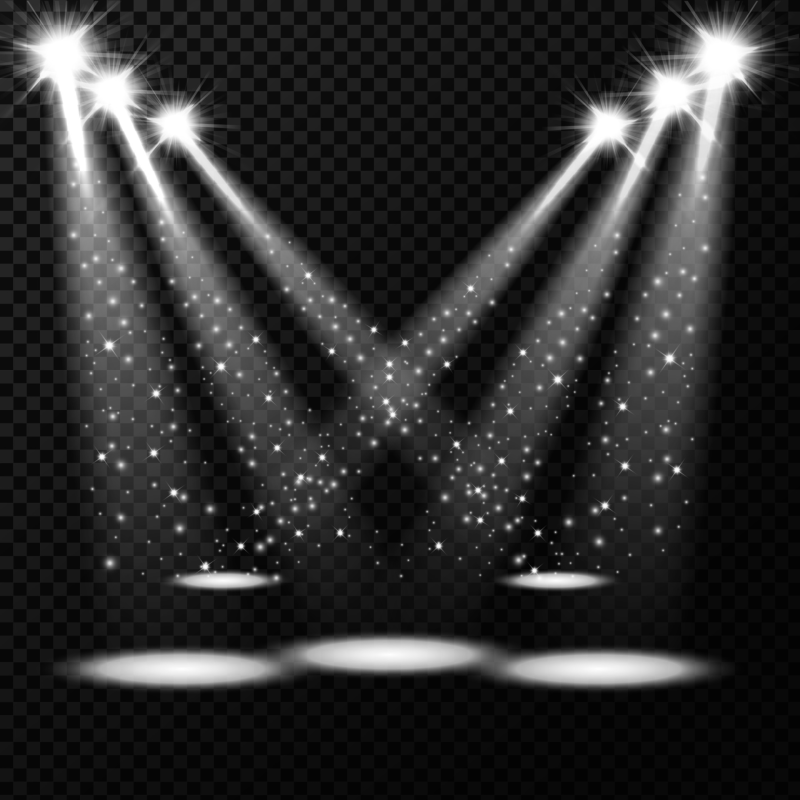 Прожектор на белом фоне