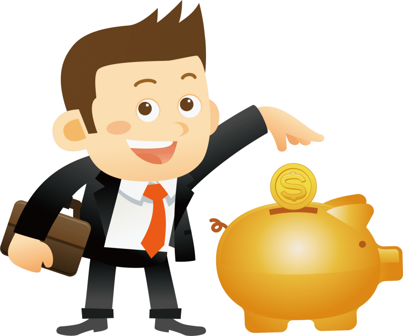 Мультяшный бизнесмен