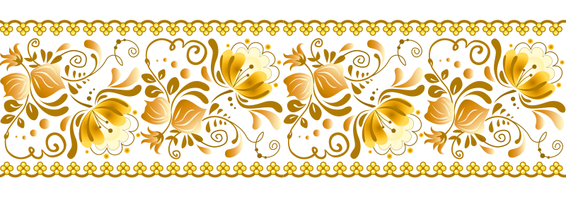 Русский орнамент на прозрачном фоне