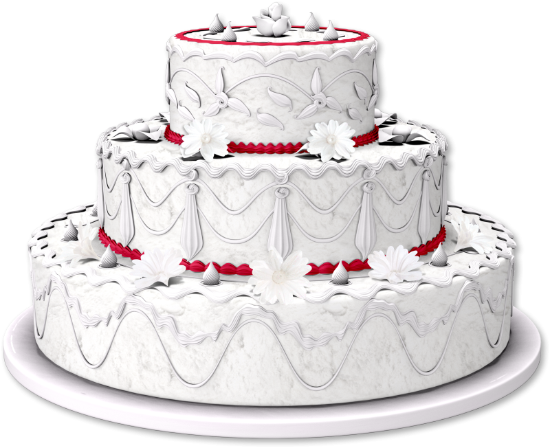 Тортик на белом фоне