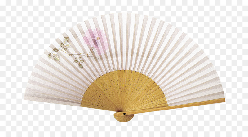 Японский веер на прозрачном фоне