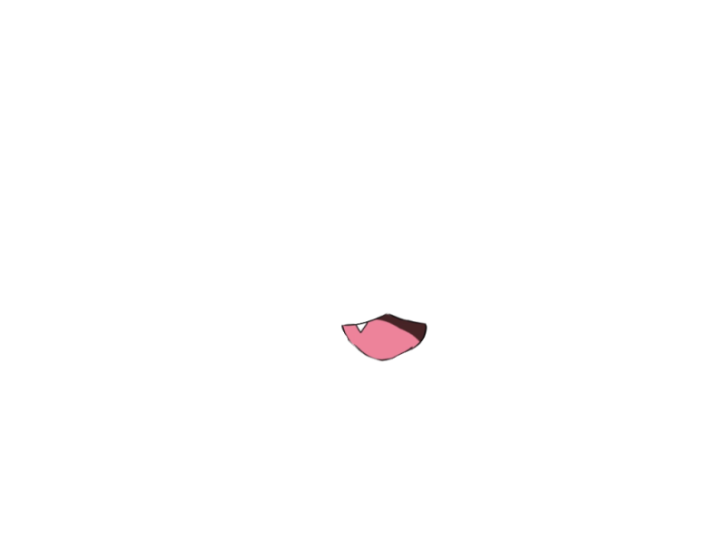 Аниме рот на прозрачном фоне