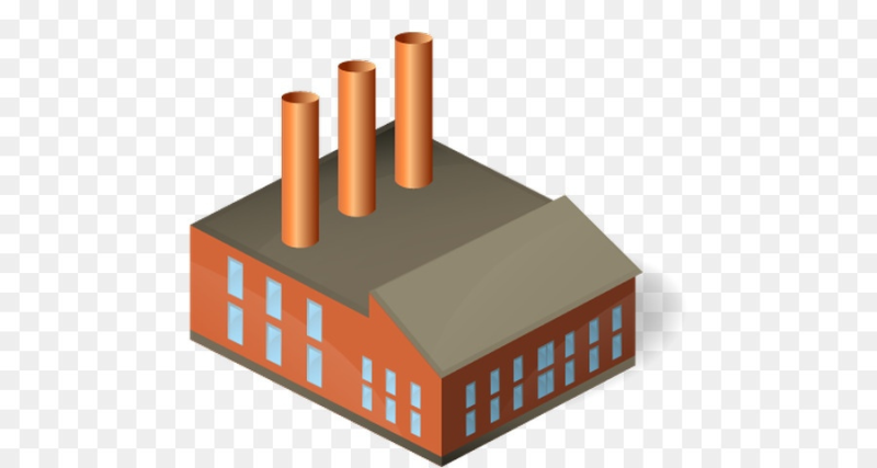 Завод для детей на прозрачном фоне