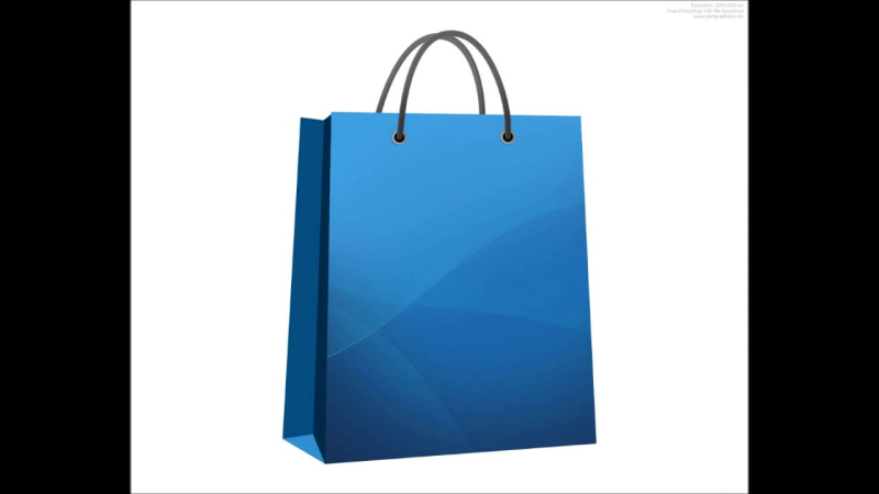 Красный подарочный пакет