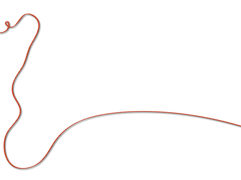 Нить на прозрачном фоне