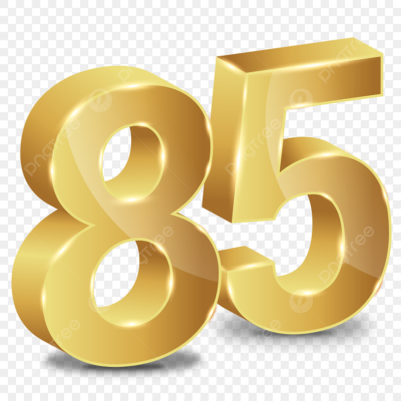 85 Лет надпись