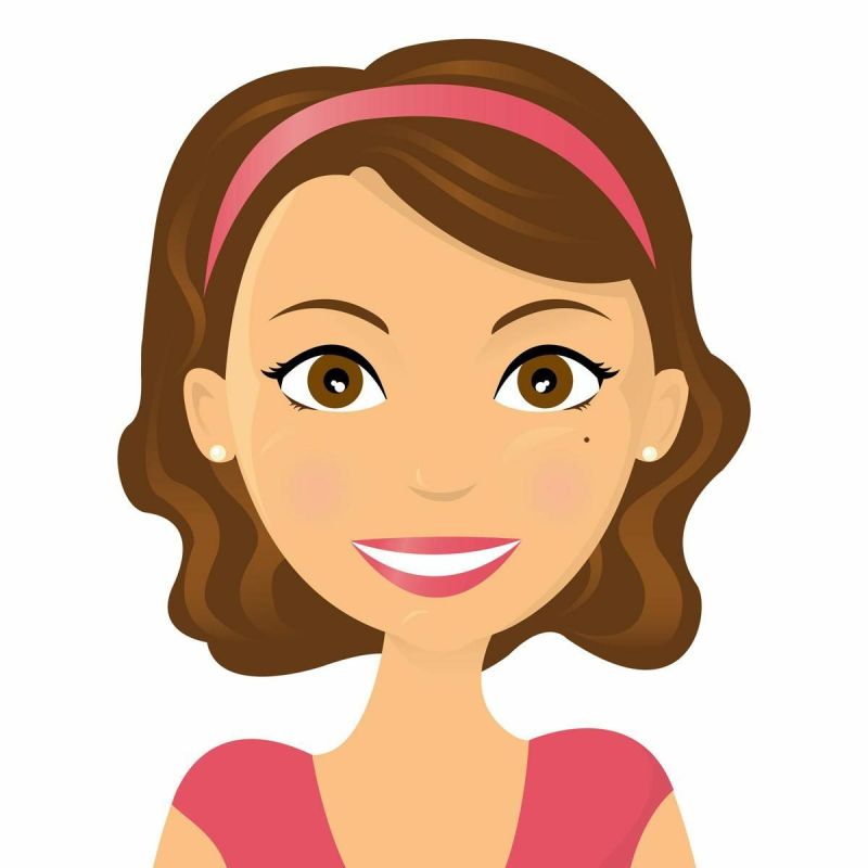 Мультяшное лицо девочки