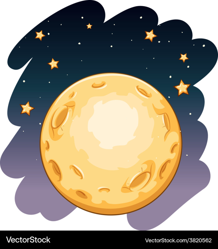 Космическая Луна для детей