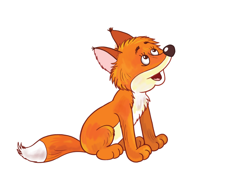 Лиса рисунок для детей