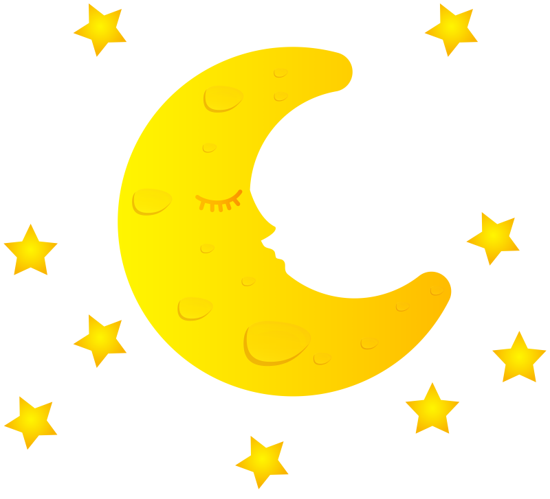 Месяц мультяшный