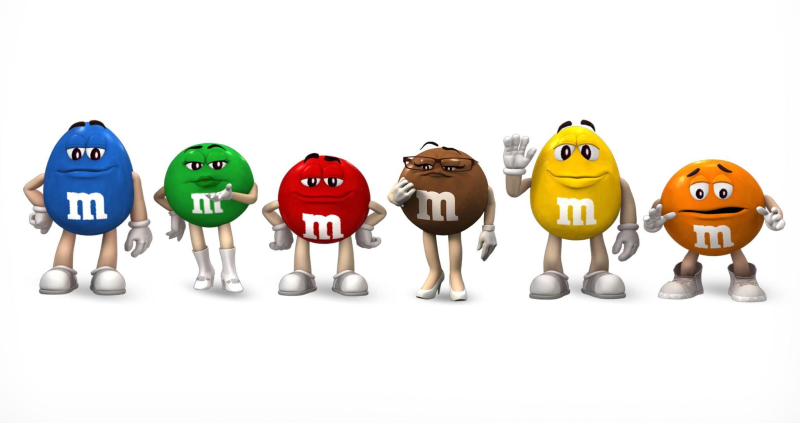 Красный m m's