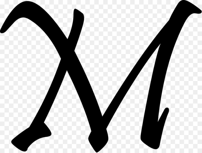 Буква м шрифт