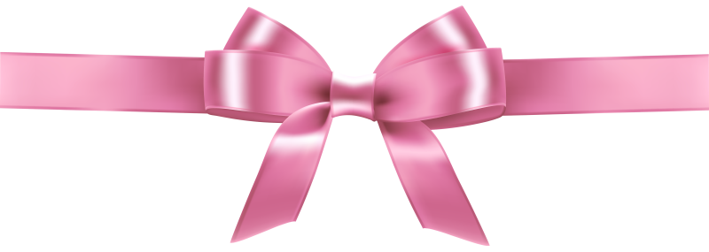 Розовый бант