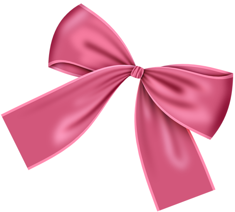 Розовый бант