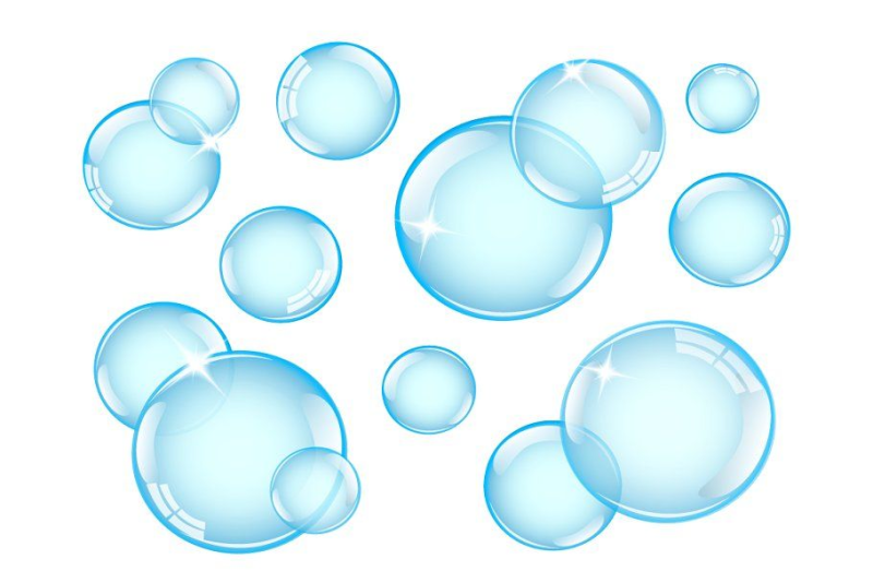 Пузыри без фона