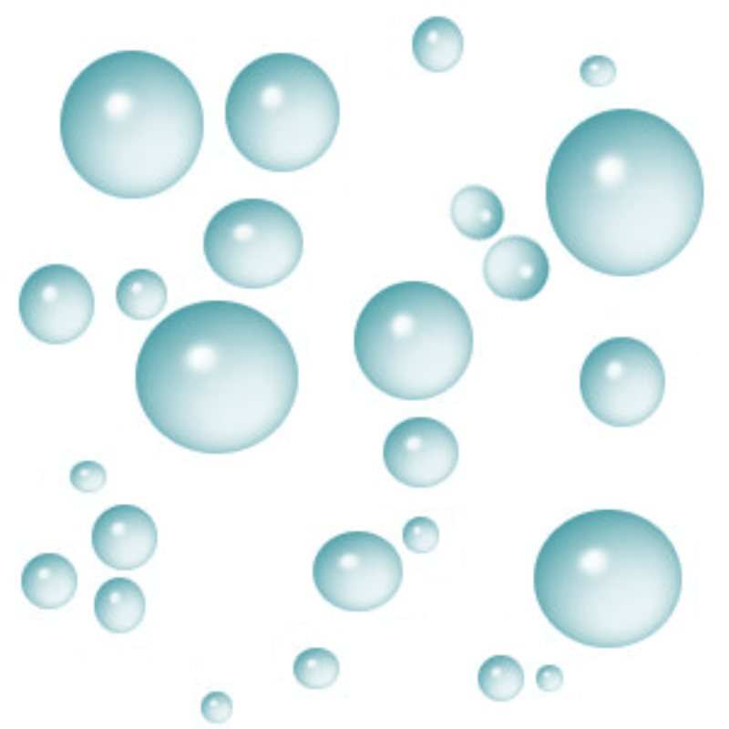 Пузырьки на прозрачном фоне