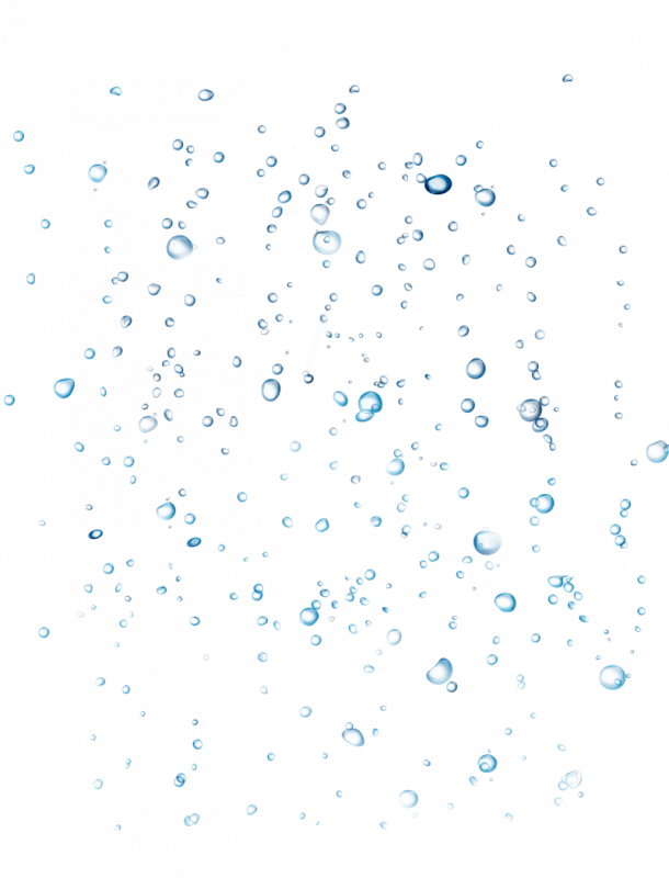 Капли воды на прозрачном фоне