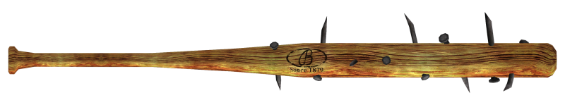 Бейсбольная бита с гвоздями