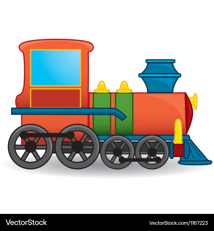 Паровоз мультяшный