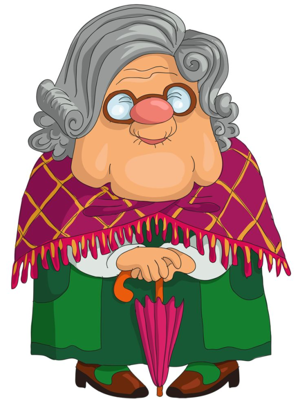 Бабушка без фона