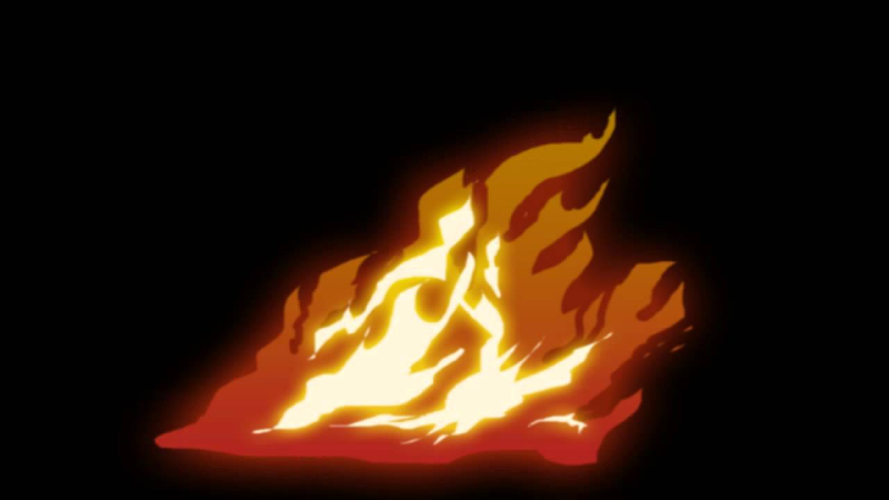Анимированный огонь
