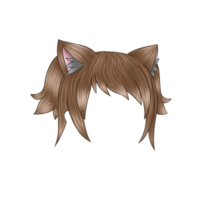 Гача лайф прическа хвост