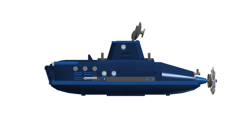 Подлодка на белом фоне