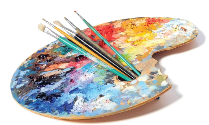 Палитра и кисти