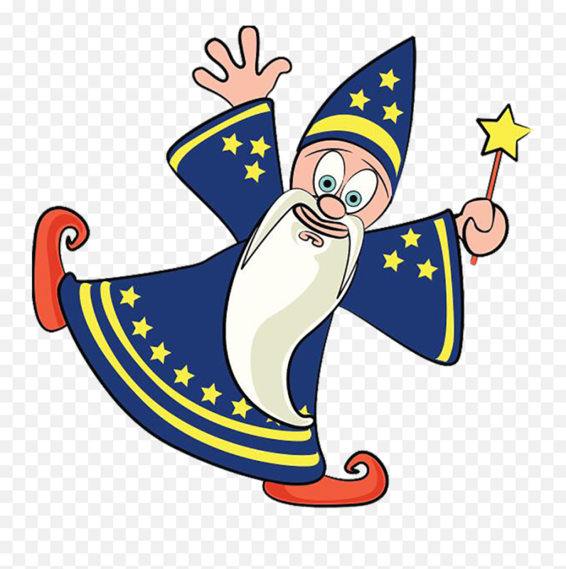 Волшебник на прозрачном фоне